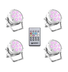 Cameo ROOT PAR 4 WH SET 1 – Pack 4 Focos LED RGBW
