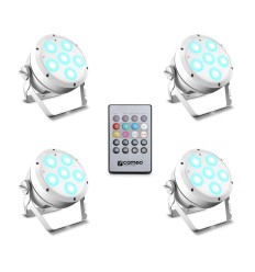 Cameo ROOT PAR 6 WH SET 1 – Pack 4 Focos LED