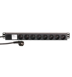 Adam Hall Cables 87478 · Base Enchufes Rack 19" 8 Tomas