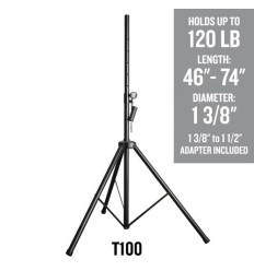 Mackie T100 – Soporte Trípode para Altavoces PA 2