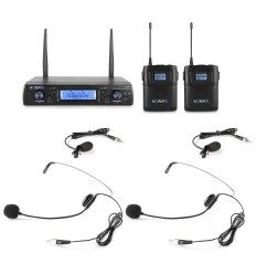 VONYX WM62B: Micro Inalámbrico UHF Doble Petaca