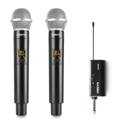 Vonyx WM552 179.211 Micrófono Inalámbrico UHF Dual