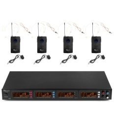 Power Dynamics PD504B · Sistema UHF 4 micrófonos