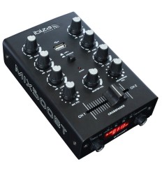 IBIZA SOUND MIX500BT – Mezclador DJ 2 canales BT 2