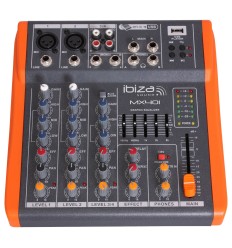 Ibiza Sound MX401 | Mesa de mezcla con USB
