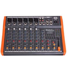 Ibiza Sound MX801 | Mesa de mezclas 8 canales