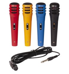LTC DM500 – Pack 4 Micrófonos Dinámicos de Color