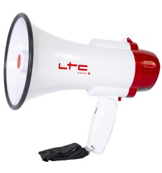 LTC MEGA20W · Megáfono 20 W recargable con sirena