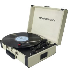 Madison MAD-RETROCASE-CR | Giradiscos maletín retro