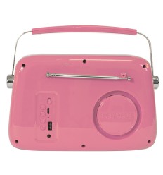Madison FREESOUND-VR40P · Radio Vintage Rosa con BT 2
