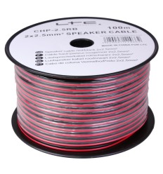 Cable Altavoz LTC CHP1.5RB 2×1,5mm² 100m Rojo/Negro
