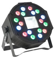 PARTY PAR-STROBE: proyector LED RGB con estroboscopio