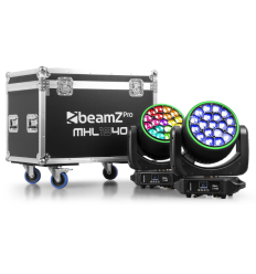 Beamz Pro MHL1940 Pack 2 Cabezas Móviles LED Wash 2