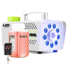 Fuzzix F509LW Máquina de Humo Party 9 LEDs RGB Blanca
