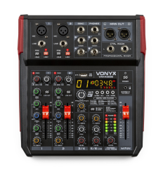 Vonyx VM-KG06 Mesa Mezcla 6 Canales BT/DSP/USB