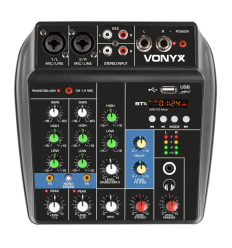 VONYX VMM100 Mezclador 3 Canales USB y Bluetooth