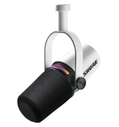 Shure MV7+ White | Micrófono USB-C y XLR