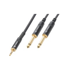 PD Connex CX86-3 Cable Jack 3.5 Estéreo a 2x6.3 Mono 3m 2