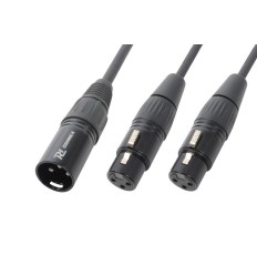 Cable Y XLR 1M-2H 0,5 m PD CONNEX CX142 | 176.977 2