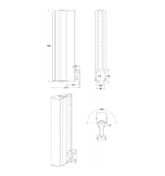 AUDIOPHONY iLINE83SUP Soporte Pared Negro iLINE83 2