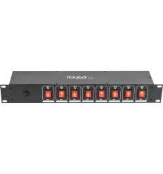 IBIZA LIGHT LC806S-DE Panel 8 Vías Rack 19"