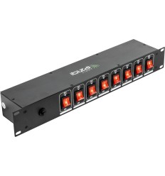 IBIZA LIGHT LC806S-DE Panel 8 Vías Rack 19" 2