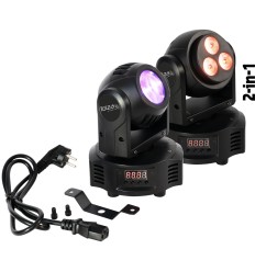 Ibiza Light MH-BEAM-WASH Cabeza Móvil Doble Efecto