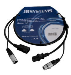 JB Systems Cable Combi IEC/XLR M/H 1.3m | DMX 2