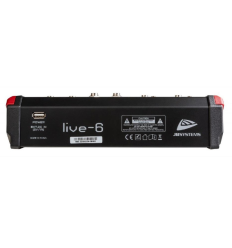 JB Systems LIVE-6 | Mezclador PA 6 Entradas USB 2