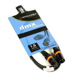 ACCU-CABLE AC-DMX3/1.5 Cable DMX XLR 3 pines 1,5 m
