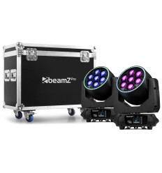 Beamz Pro MHL760 Bee Eye Cabeza Móvil Zoom | Kit 2 uds.