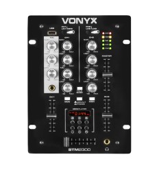 Vonyx STM-2300 Mezclador 2 Canales USB/MP3