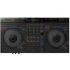 Controlador DJ Alphatheta DDJ-GRV6 con 4 canales y jog wheels grandes.