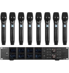 Power Dynamics PD528 · Set 8 Micrófonos UHF