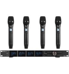 Power Dynamics PD524: Set 4 Micrófonos Inalámbricos UHF