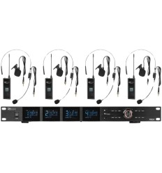 Power Dynamics PD524 Set 4 Micrófonos Inalámbricos UHF