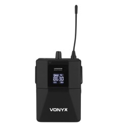 Vonyx WM552B Micrófono Petaca Inalámbrico UHF Dual 2