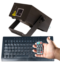 SHOWAGUA ES2RGB Láser RGB 2W con texto y DMX