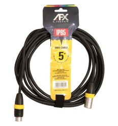 Cable DMX IP65 XLR 5 m Seetronic | AFX DMX-IP-XLRMF-5 2