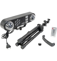 PARTY SPINLED – Barra LED con láser y estrobo UV 2