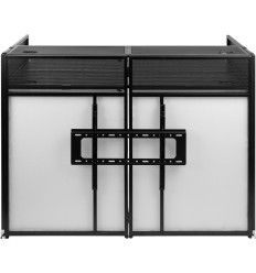 Vonyx DB6 Cabina DJ Plegable con Soporte TV