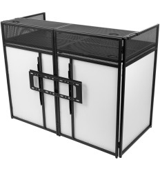 Vonyx DB6 Cabina DJ Plegable con Soporte TV 2