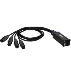 Adam Hall CATBOX XF3 K4CATBOXXF3 | RJ-45 a 4× XLR