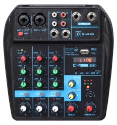 OQAN Mixer Q Mini USB | Mesa de Mezclas 4 Canales