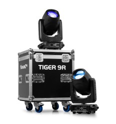 BeamZ Pro Tiger 9R 260W · Pack 2 Cabezas Beam + Flightcase 2