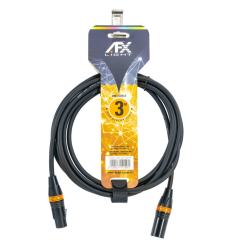 AFX DMX-XLRF-XLRM-3 · Cable DMX XLR 3 m