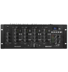 Omnitronic PM-444Pi | Mezclador DJ 4 canales rack