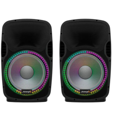 Audibax Party 215 LED Set | 2 Altavoces 15″ + LED 2