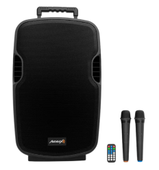Audibax Denver 15 Altavoz PA Batería + 2 Micrófonos