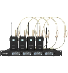Audibax AWM 403 TD – Micrófono Diadema UHF 4 Canales